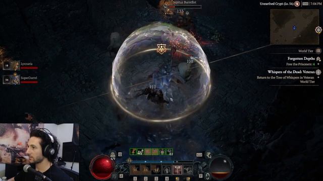 Diablo 4 Hardcore Death Lvl 56 Barbarian Nightmare Dungeon (I Died)