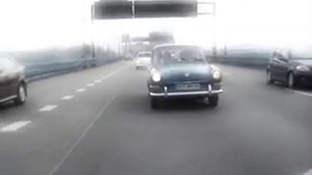 Volkswagen type 3 on the way to wedding