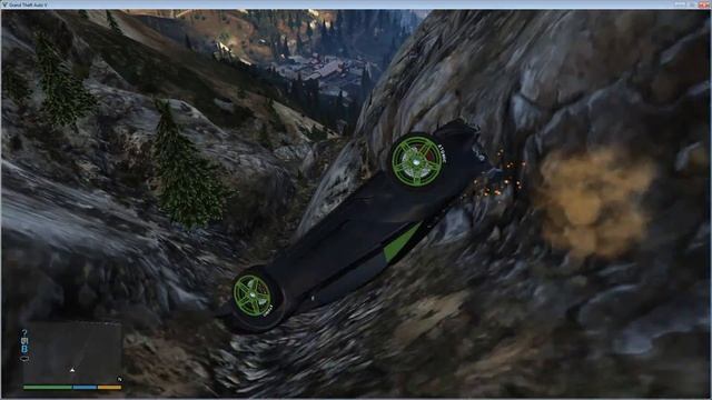 сброс машины pegassi zentoro с горы чилиад