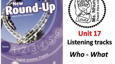 Round up Starter - unit 17 - Who-What