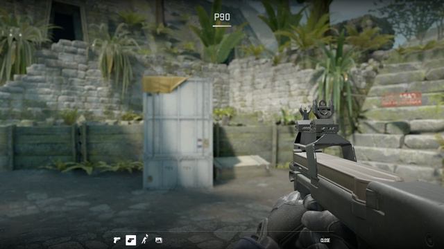 P90 в Counter-Strike 2: Обзор Стандартного Скина в 3D