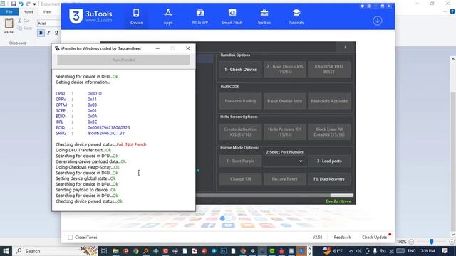 007 RMDISK_TOOL 6.6V | iCloud Bypass | [Free ] no need to register