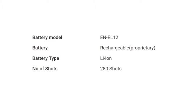 Nikon Coolpix W300 Point Camera Detail Specification