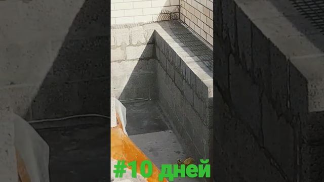 строительство дома своими руками, кладка блоков и кирпичей✌