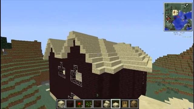 Красивый дом в Minecrafte 3 - КРЫША И РАЗДЕЛЕНИЕ КОМНАТ