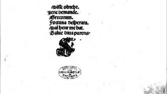 Jacob Obrecht - Missa Fortuna Desperata - V Agnus Dei