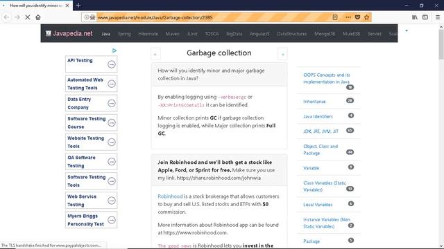 How will you identify minor and major garbage collection in Java?
| javapedia.net