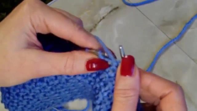 Рельефный плотный узор Вязание спицами Видеоурок 47