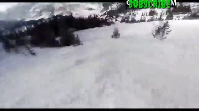 ШОК!! Эпичный спуск с горы снятый на GoPRO