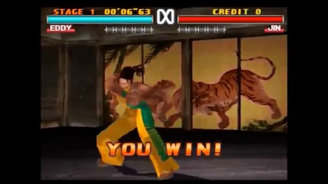 Win pose d'Eddy Gordo dans Tekken 3
