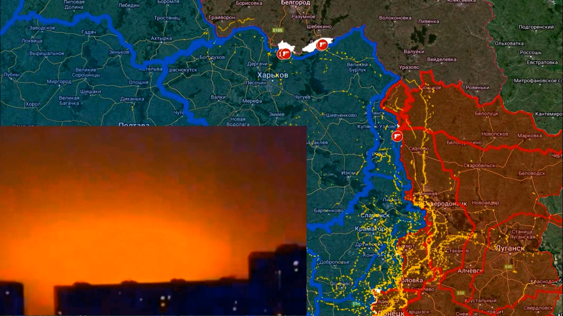 Карта боевых действий. Интенсивные бои на Харьковском направлении. Солдаты ВСУ сдаются в плен