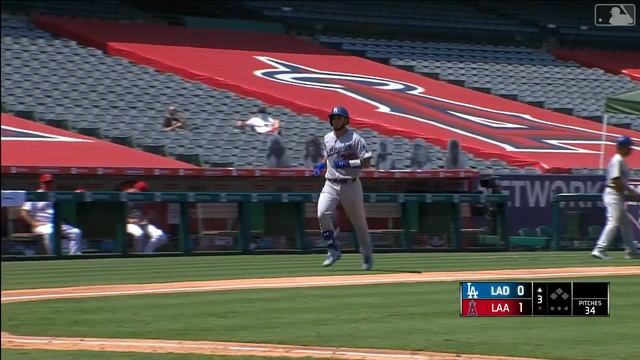 Keibert Ruiz hits home run for first career hit: 8/16/2020
