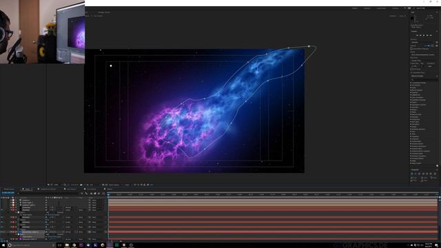 Creating the space nebula and then immediately giving up and starting over (Livestream)