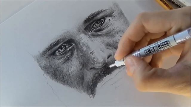 ART Vikings Ragnar Lothbrok Pencils DRAWING рисунок
