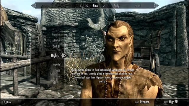 01 - Skyrim - Criação do Presonagem!