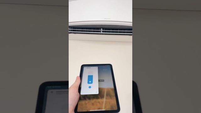 Демонстрация управления кондиционером DAIKIN Emura с iPad