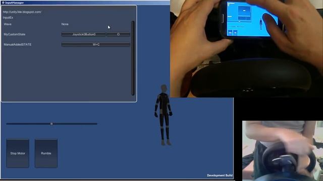 Unity Input Mapper System Thrust-master Wheel demo WIN/DROID