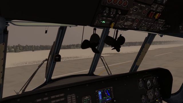 Тренировка висения в воздухе вертолета МИ-17