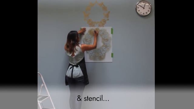 How to Stencil a Feature Wall in Only an Hour