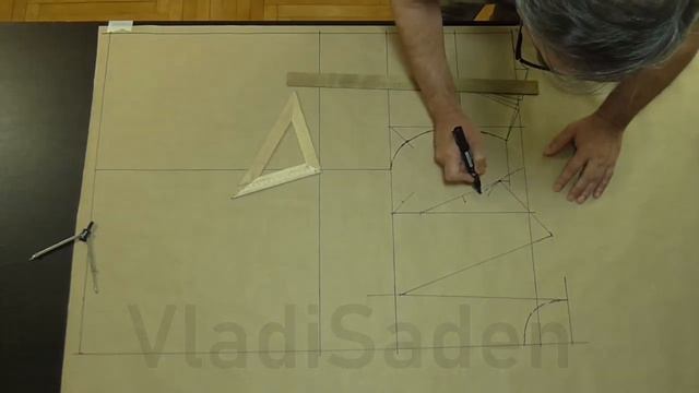 3  Построение и моделирование основы на бумаге