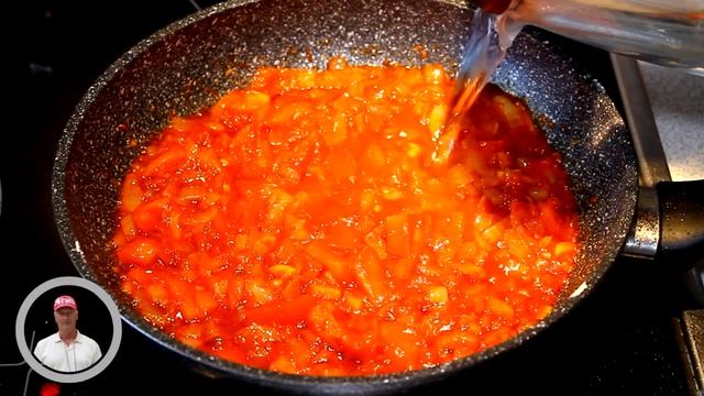 Ароматная курица в томатном соусе с грибами. Ужин на сковороде, быстро и вкусно