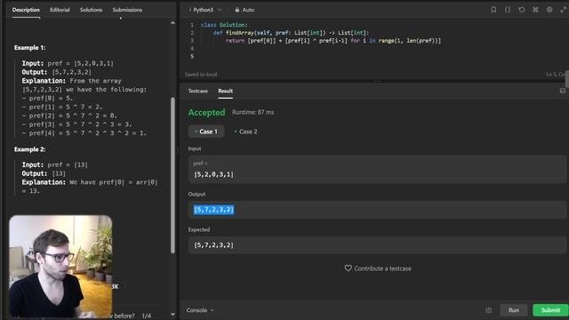 Mastering 2433 Find The Original Array of Prefix Xor Python vs. Go LeetCode