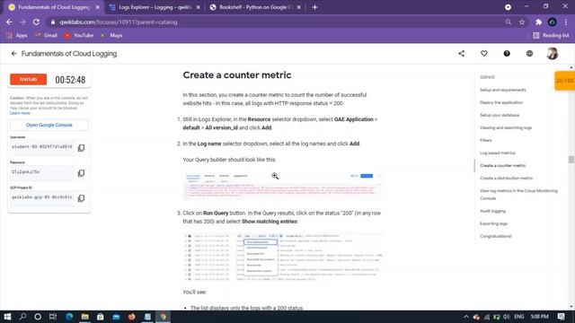 Qwiklab:Fundamentals of Cloud Logging[GSP610]