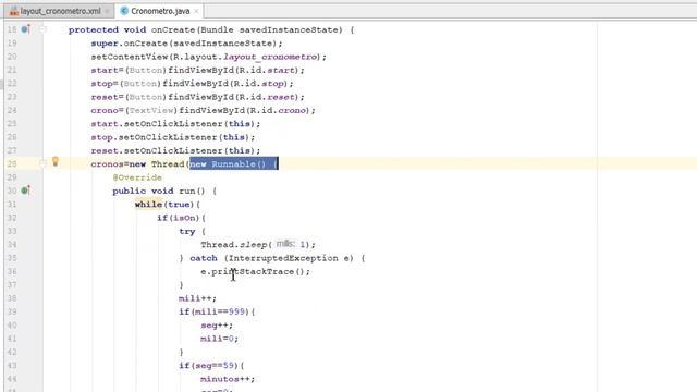 ✅ Android Studio desde Cero | Como crear un Cronometro con Hilos en Android