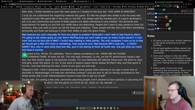 Starfield Reddit's #1 upvoted Post IS BAIT i Just CANT