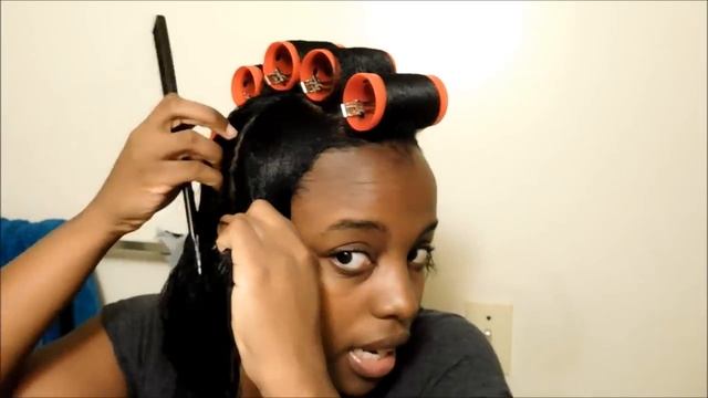 Wet Roller Set Tutorial + Results | Relaxed Hair