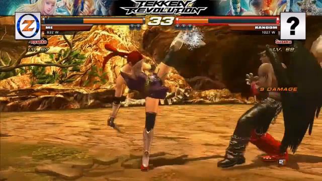 Tekken Revolution - Kunimitsu x5 XP Ranked Match #N+8