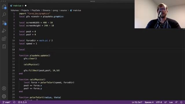 Pong #1 | Playdate Live Stream