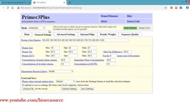 How to design primers and probes: Primer Designing using Primer3Plus