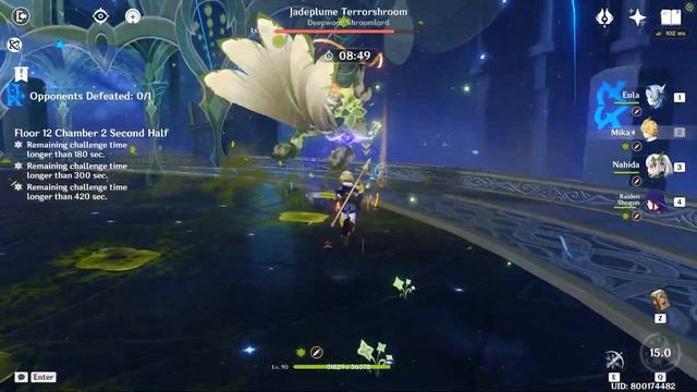 Yelan Mono Hydro & Eula Hypercarry - 4.2 Spiral Abyss Floor 12 | Genshin Impact