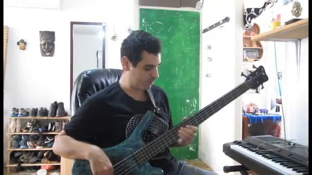 Gad levy - Plays Rayman 1st level on the bass!!