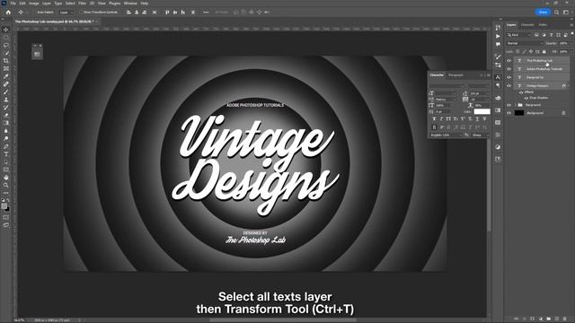Photoshop Tutorial: Vintage Graphic and Text Design Inspiration
