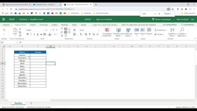 Como Trabalhar com Planilhas Online no Excel - Passo a Passo