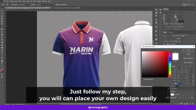 100% Free Polo T Shirt Mockup Template - Photoshop