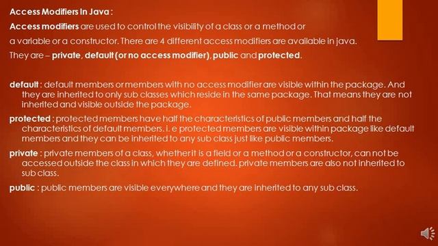 Basic Java - Concepts for Selenium_Access Modifiers Part 16.1