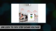 UMI 220V to 110V Step Down Voltage - Review 2023video