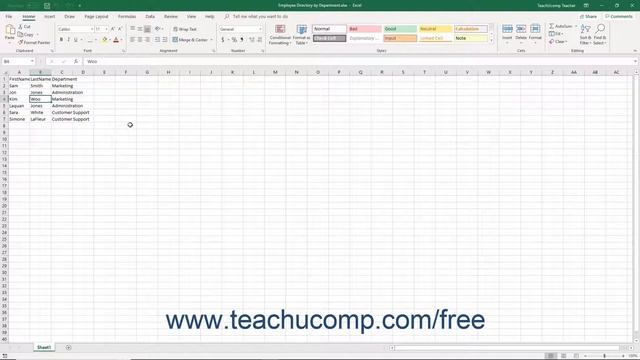 Excel 2019 & 365 Tutorial Selecting Cells Microsoft Training