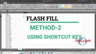 Advance tips Excel | Methods for Flash fill in excel | #free #excel tricks.