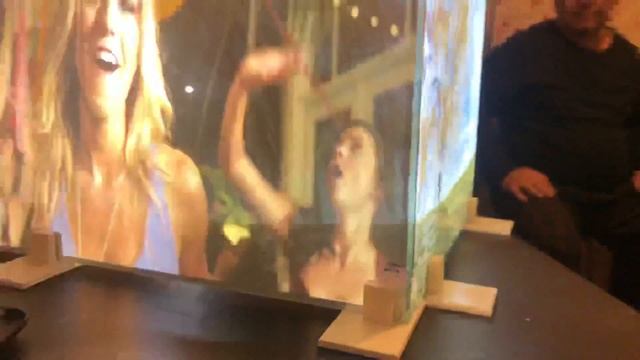 Краска обратной проекции/Paint rear projection.