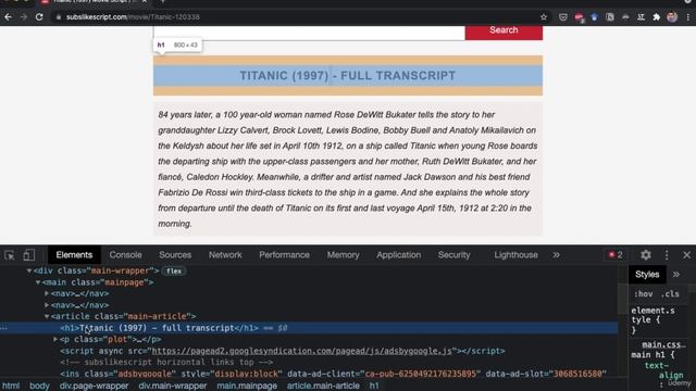 2. Introduction to Beautiful Soup 5. How to Scrape a Single Page