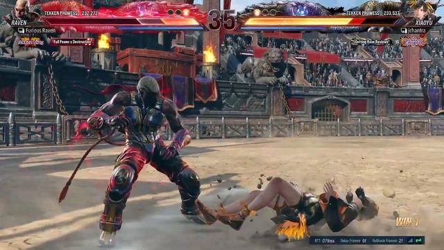 IAmFury (Raven) vs JChantra (Xiaoyu) | TEKKEN 8 Ranked Set