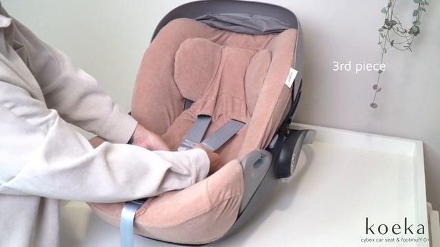 Koeka Cybex car seat cover & footmuff 0+ - how to