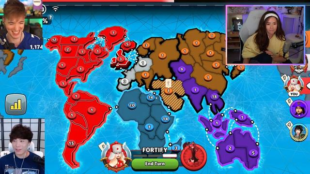 Multi POV RISK GAME |  Sykkuno Pokimane Ellum Abe Shxtou