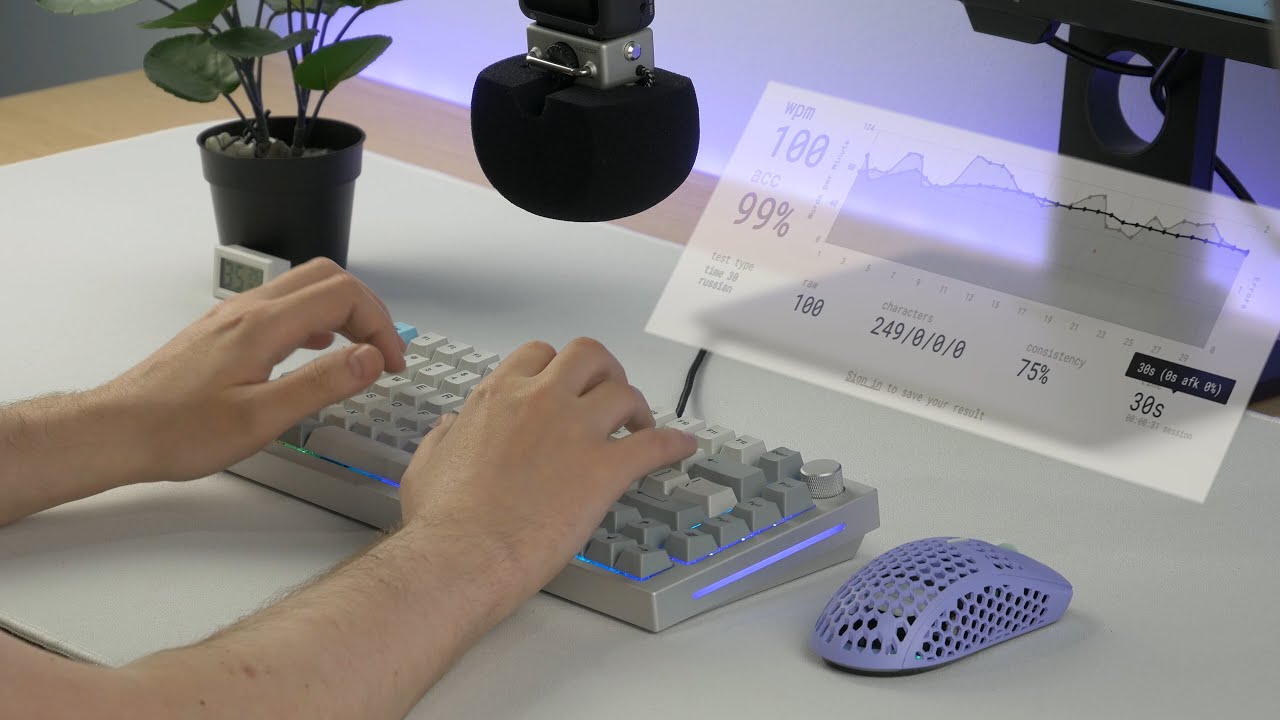 ⌨️ GMMK PRO + ZealPC Zealios 62g + Cherry PBT Muted Colorway кастомная механическая клавиатура