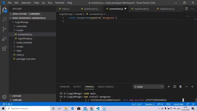 MongoDB, Mongoose and Node.js