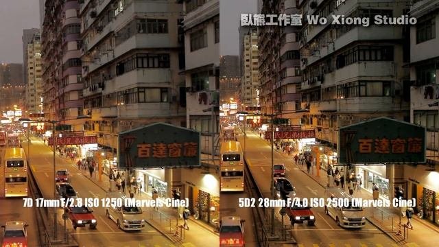 7D (F/2.8) VS 5D MKII (F/4+1EV) Complete Version (5D2 Frame Rate Fixed)